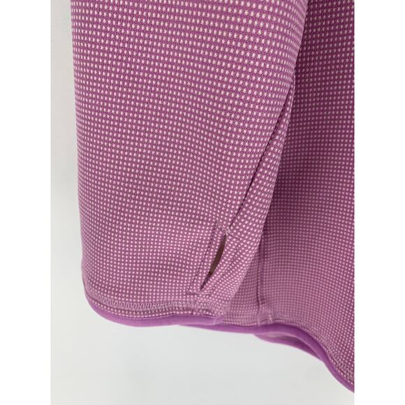 T By Talbots Half Zip Mock Neck Pullover Jacket Womens Size L/XL Purple New - Picture 4 of 12